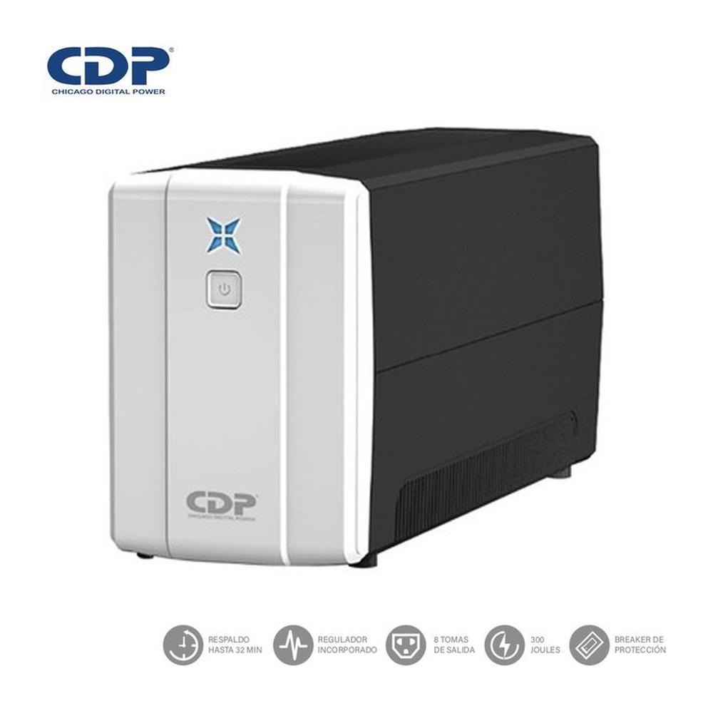 UPS CDP R-UPR758I 750 VA/375 W Autonomía 32 Min 8 Salidas UPS CDP R-UPR758I 750 VA/375 W Autonomía 32 Min 8 Salidas
