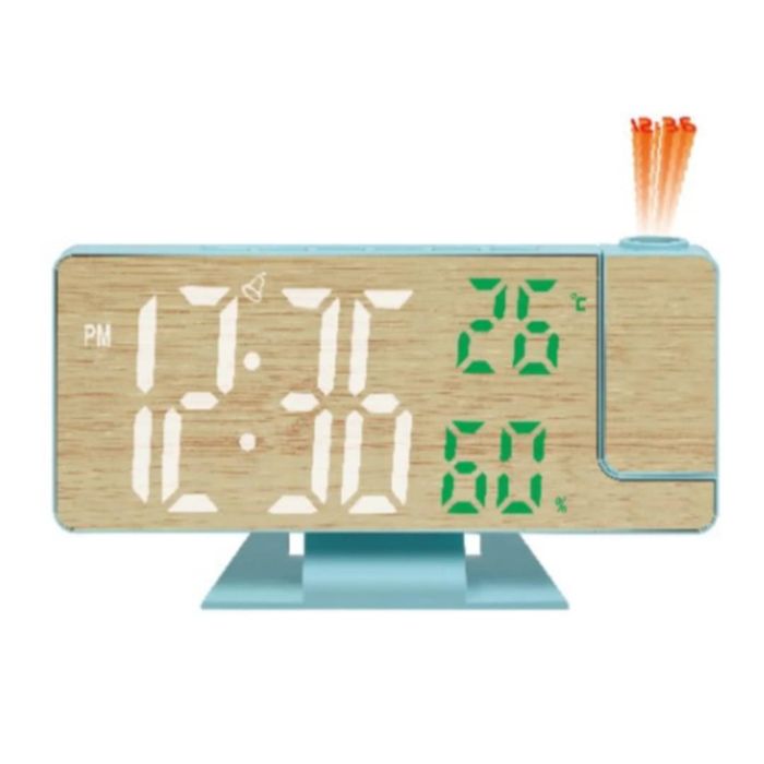 Reloj Digital Proyector Despertador de Hora Alarma Pantalla de
