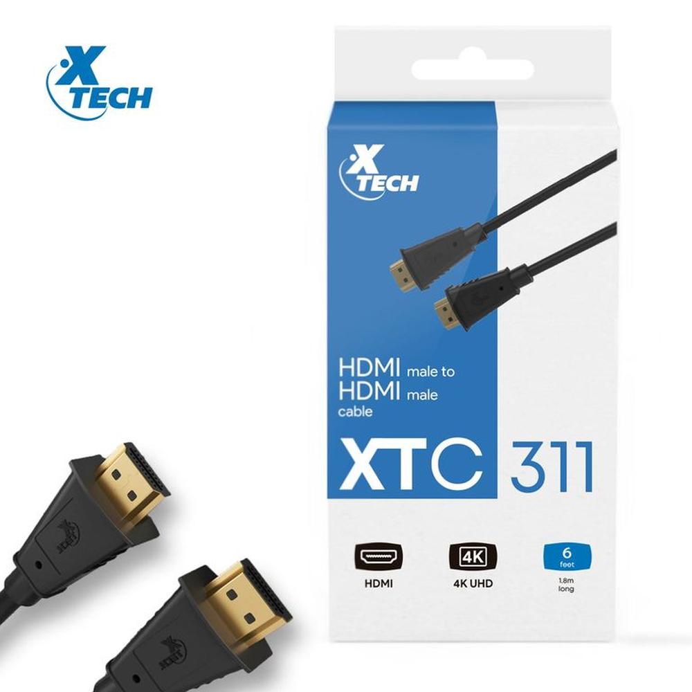 Cable XTECH HDMI XTC-311 HDMI Macho A HDMI Macho 1.8 m De Largo Cable XTECH HDMI XTC-311 HDMI Macho A HDMI Macho 1.8 m De Largo