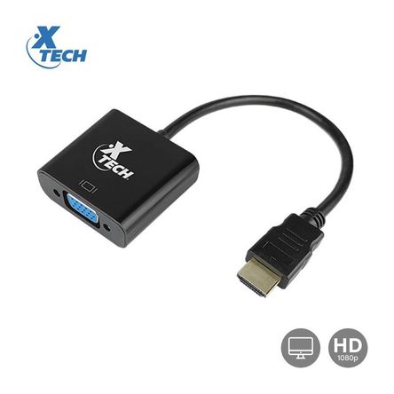 Adaptador De Vídeo XTECH XTC-363 HDMI Macho A VGA Hembra