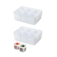 Organizador de alimentos 6 en 1 FB-06 contenedores multiusos - Blanco