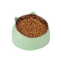 Plato Acero Inoxidable Para Mascotas Verde - Talla M