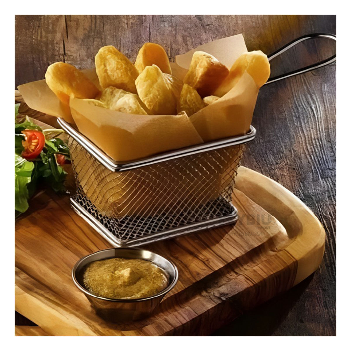 Cesta para Filtrar Grasa de Fritura Tono Plateado Y+Agendita