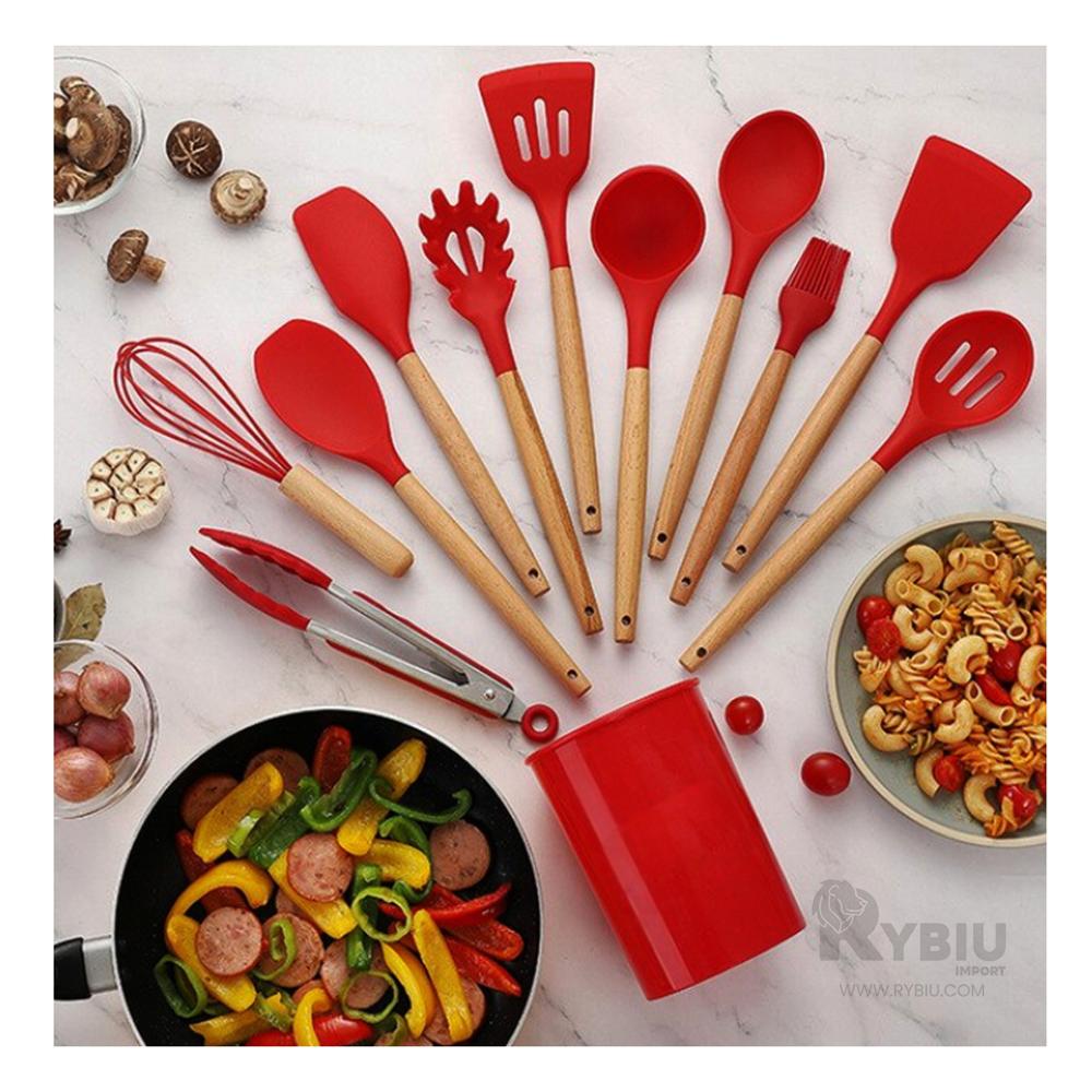 Cucharones Decorativas Hogar Rojo Y+Post-it Adhesivos