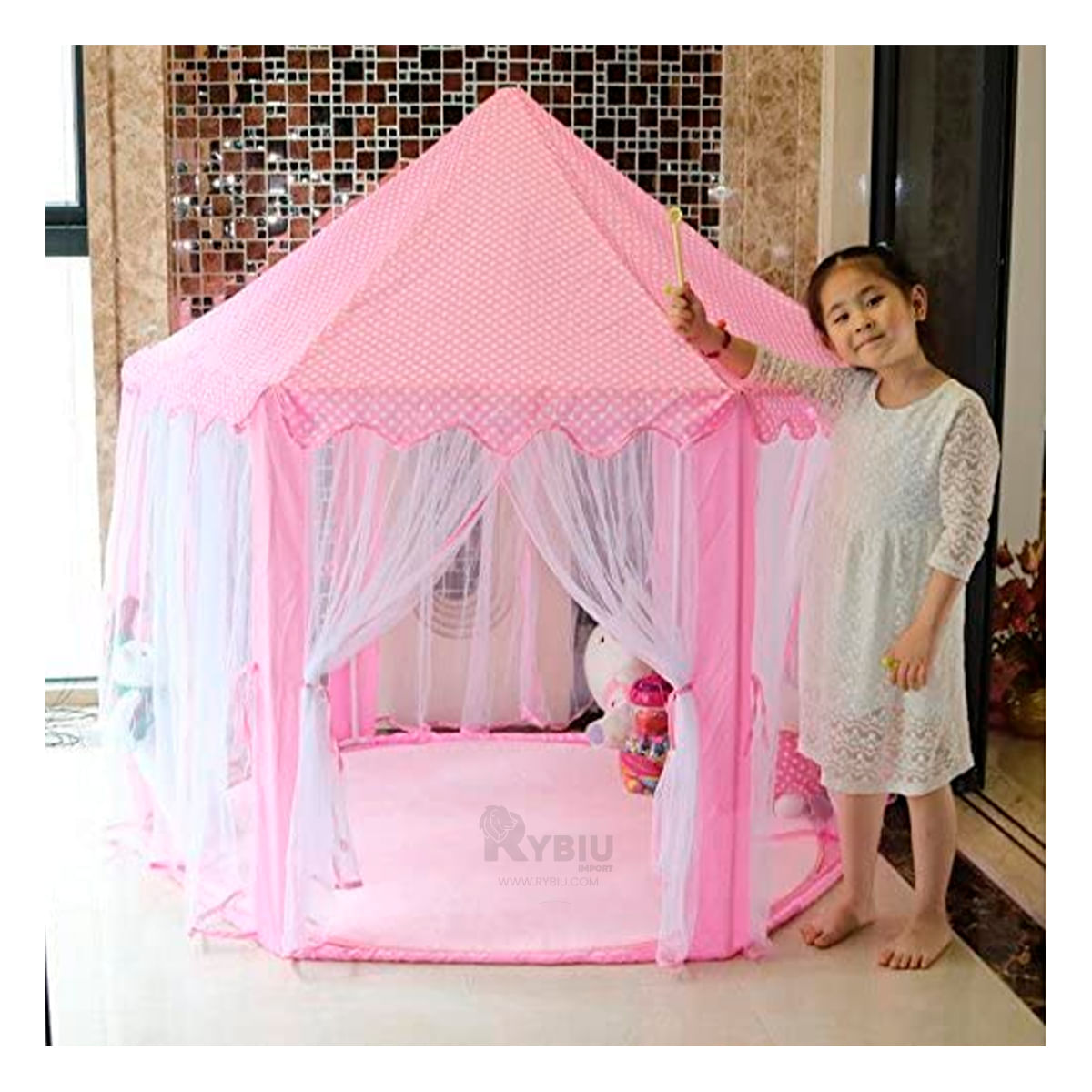 Carpa para Campo Portable de Color Rosado Y+Agendita