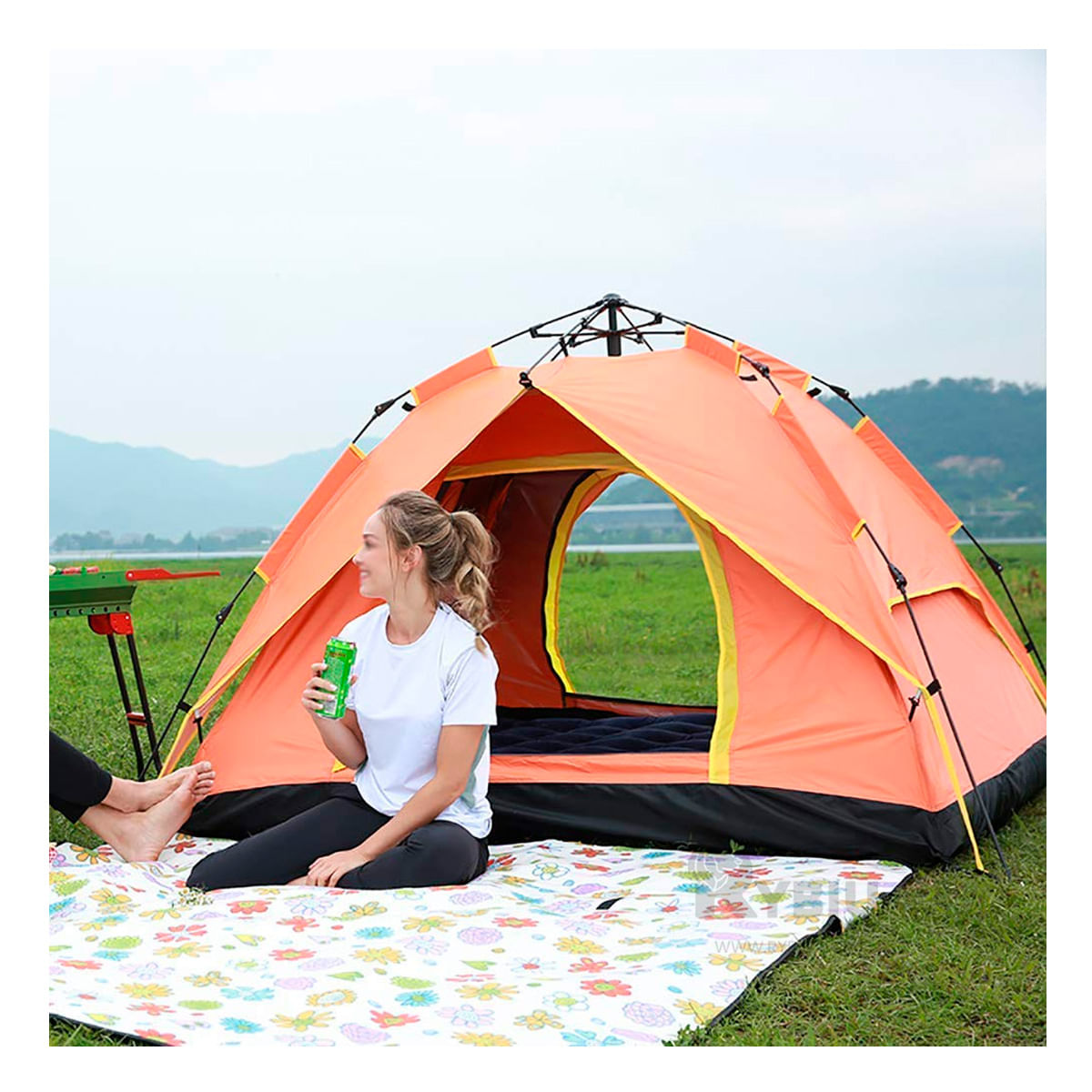 Carpa para 4 Personas Anaranjado Y+Agendita