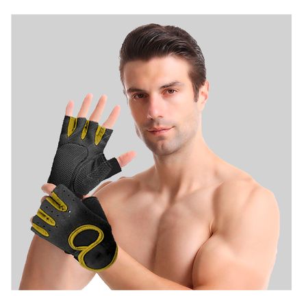 Guantes Deportivos Estándar de Neopreno de Color Amarillo Guantes Deportivos Estándar de Neopreno de Color Amarillo