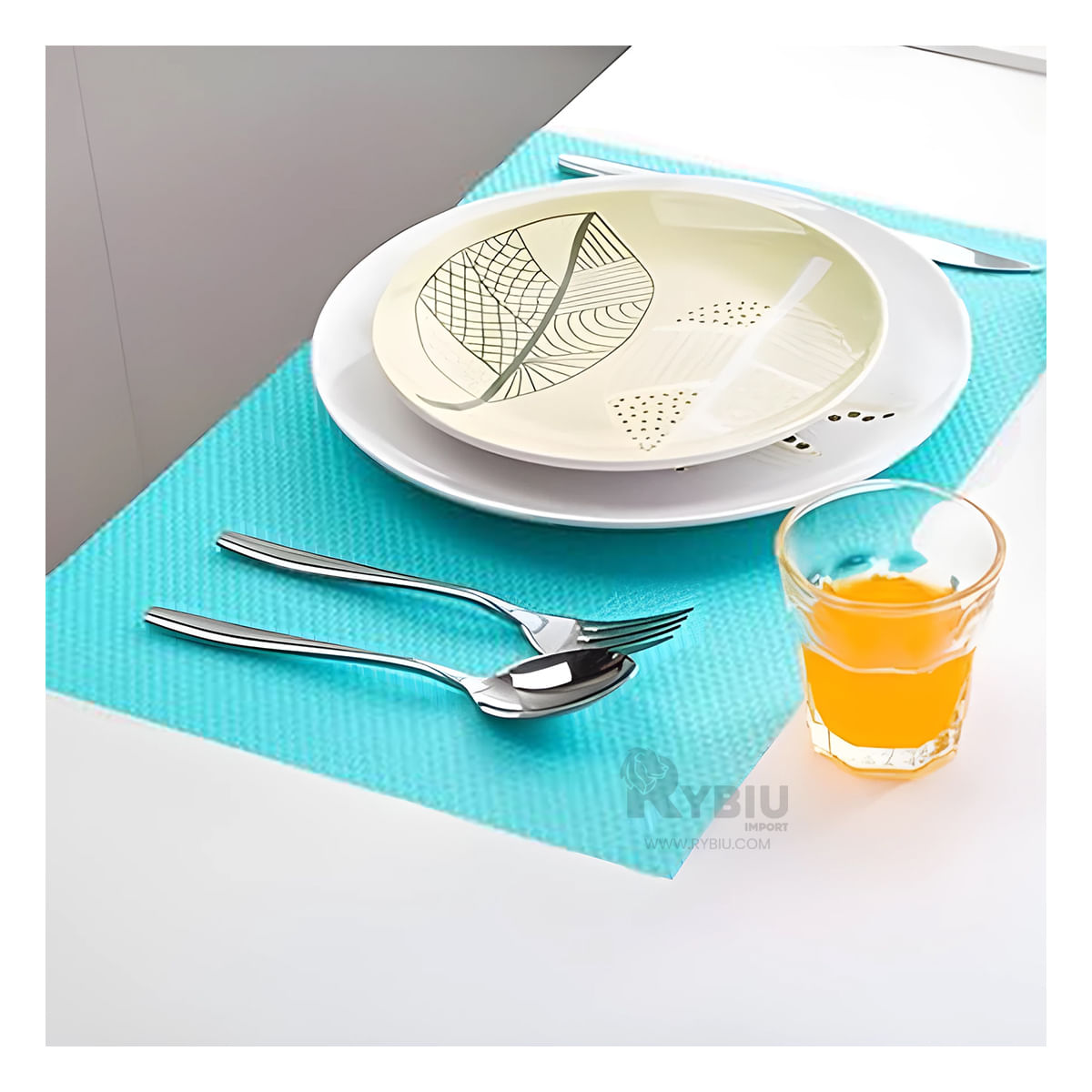 Set Resistente Utiles de Color Celeste Y+Stickers