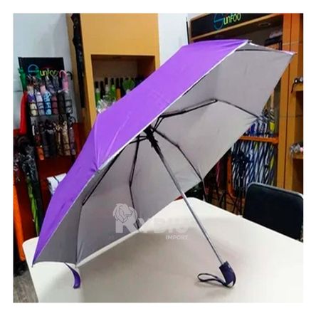 Sombrilla Plegable Portátil para Cartera de Color Morado Sombrilla Plegable Portátil para Cartera de Color Morado