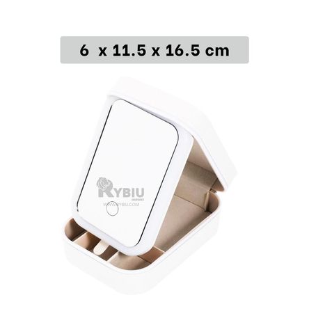 Organizador con Espejo y Led en Blanco Y+Regalo Agendita