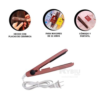 Planchador de Pelo Lindo Guinda Y+Banderitas Adhesivas Planchador de Pelo Lindo Guinda Y+Banderitas Adhesivas