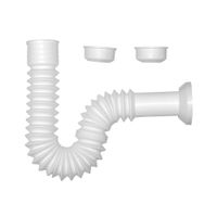 Extensión corrugada para desagüe Coflex Modelo PB9022 Blanco de Polipropileno