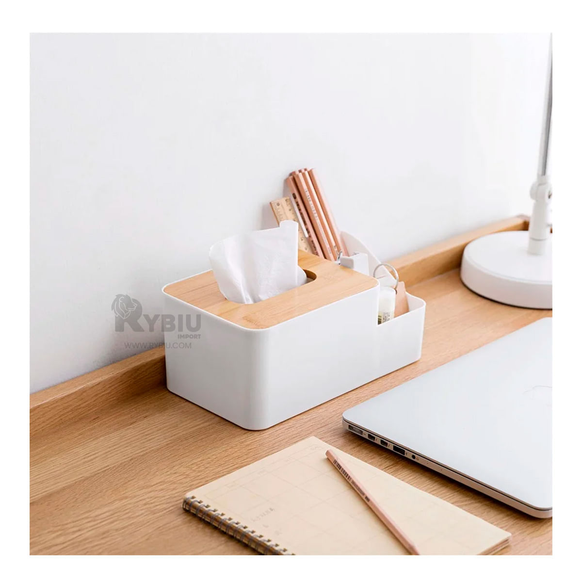 Servilletero de Mesa Moderno en Color Blanco Y+Agendita