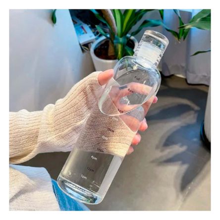 Recipiente Duradero en Transparente Y+Banderitas Adhesivas