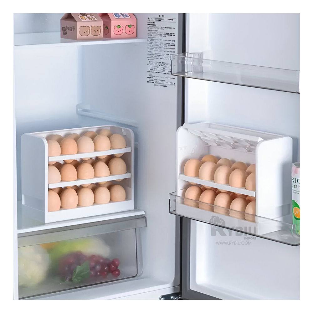 Porta Huevos de 3 Niveles Blanco Y+Agendita Porta Huevos de 3 Niveles Blanco Y+Agendita