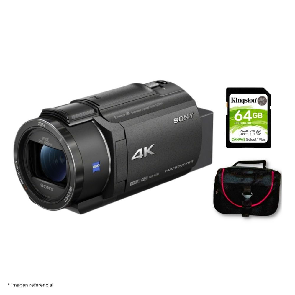 Filmadora 4k Handycam Sony FDR-AX43A + Kit Básico