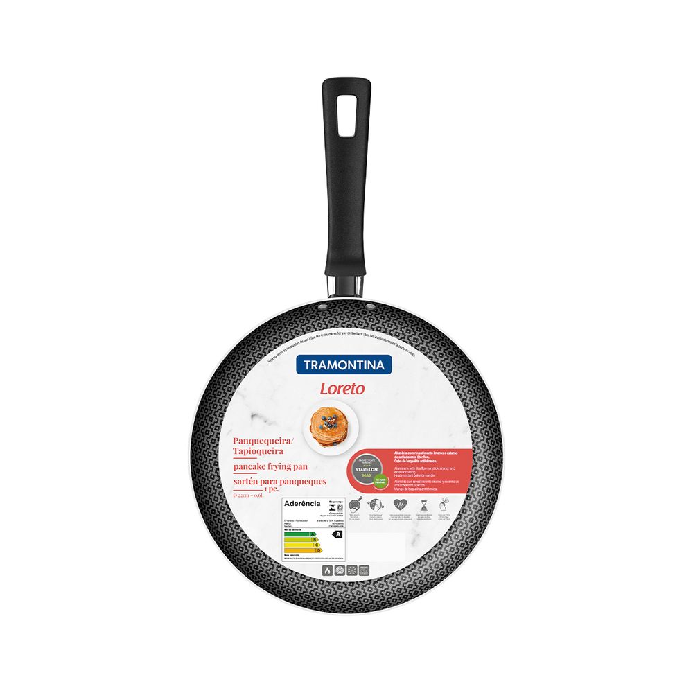 Panquequera 22 cm Rojo Loreto - Tramontina 20145260