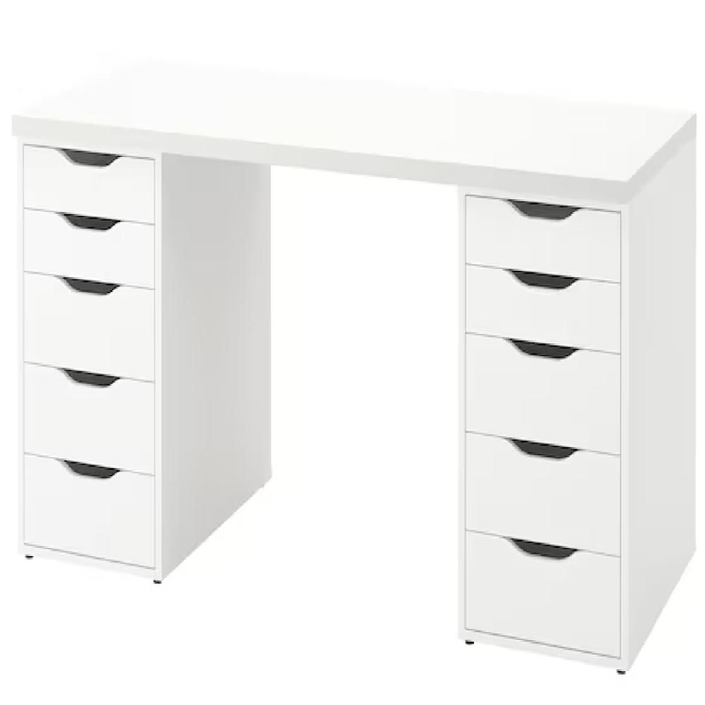 Escritorio de Melamina Moderno Blanco 140cm Escritorio de Melamina Moderno Blanco 140cm