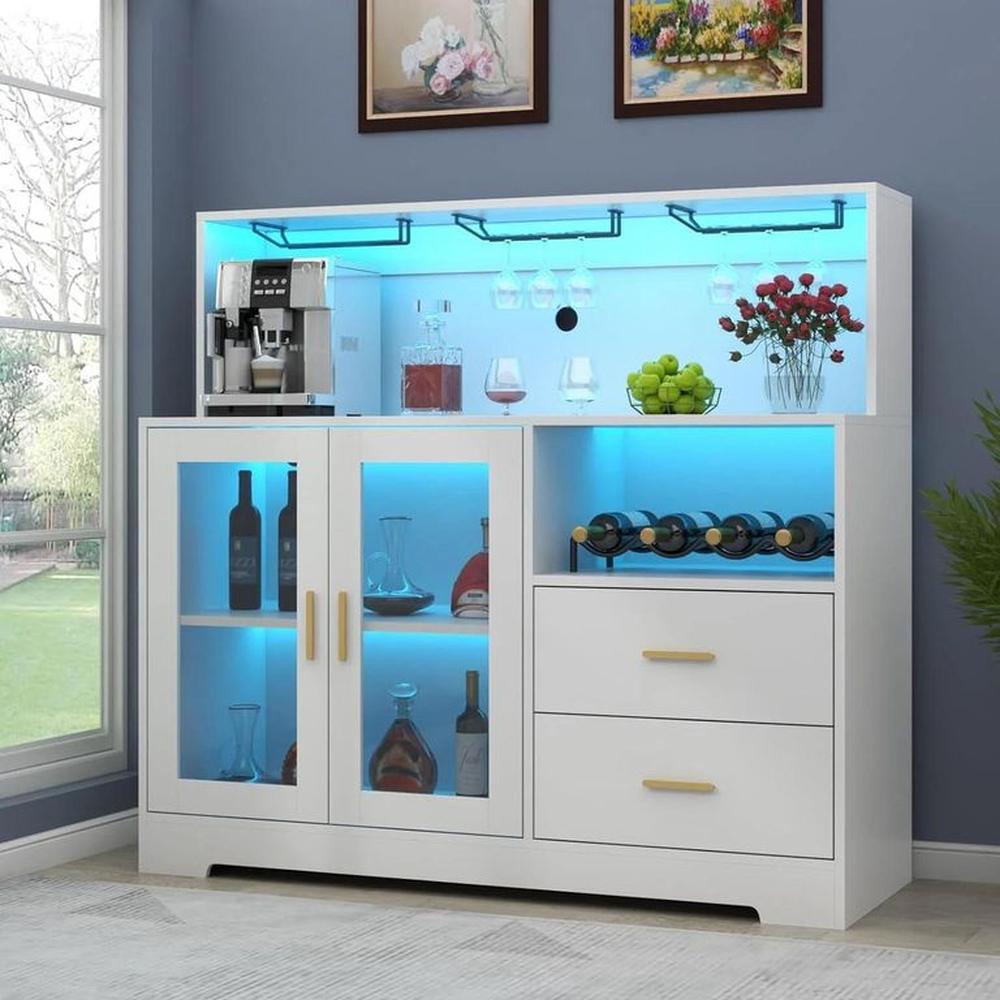 Bar Vinero Moderno Blanco 120cm Bar Vinero Moderno Blanco 120cm