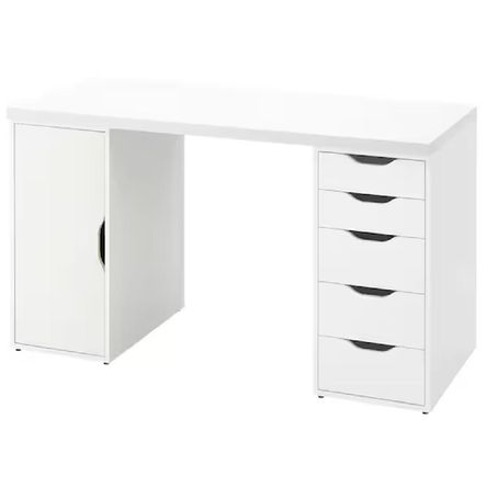 Escritorio de Melamina Blanco 140cm Escritorio de Melamina Blanco 140cm