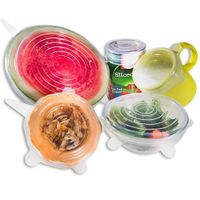Set de 6 Tapas de Silicona Reutilizables  420TS01