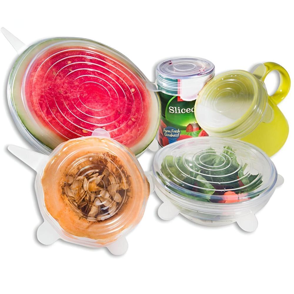 Set de 6 Tapas de Silicona Reutilizables  420TS01