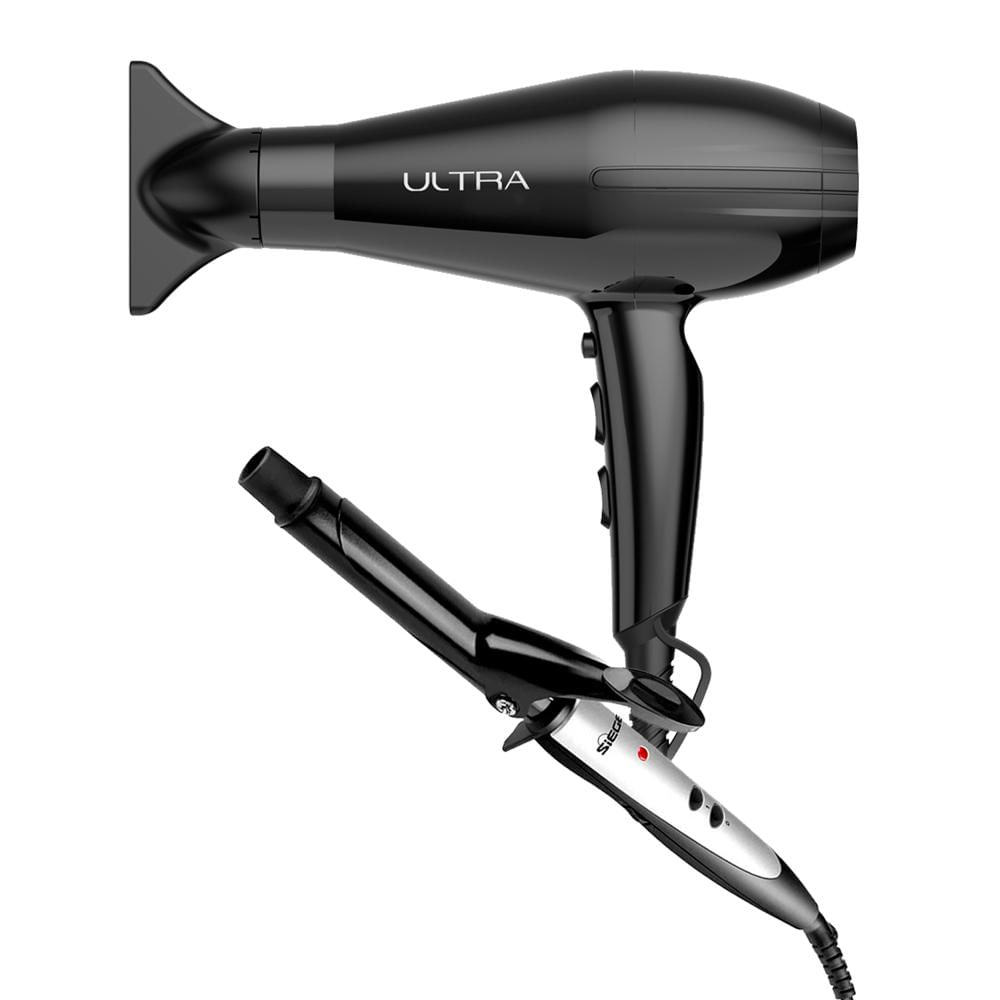 Combo Secador Gama Ultra BECHD0000002004 y Rizador Siegen SG-2411