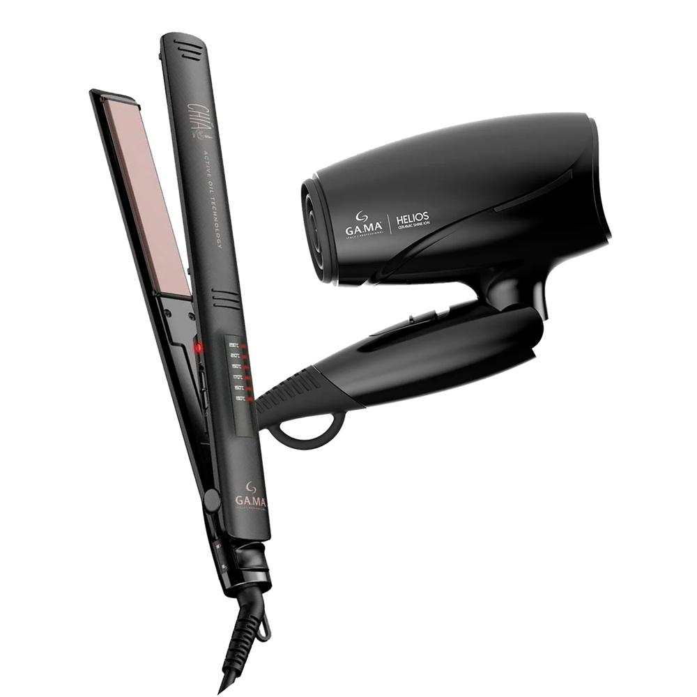 Combo Gama Alisadora Led Chía BECHS0000002568 y Secador Helios Mango Plegable