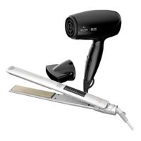 Combo Gama Alisadora Led Quinoa BECHS0000002536 y Secador Helios Mango Plegable