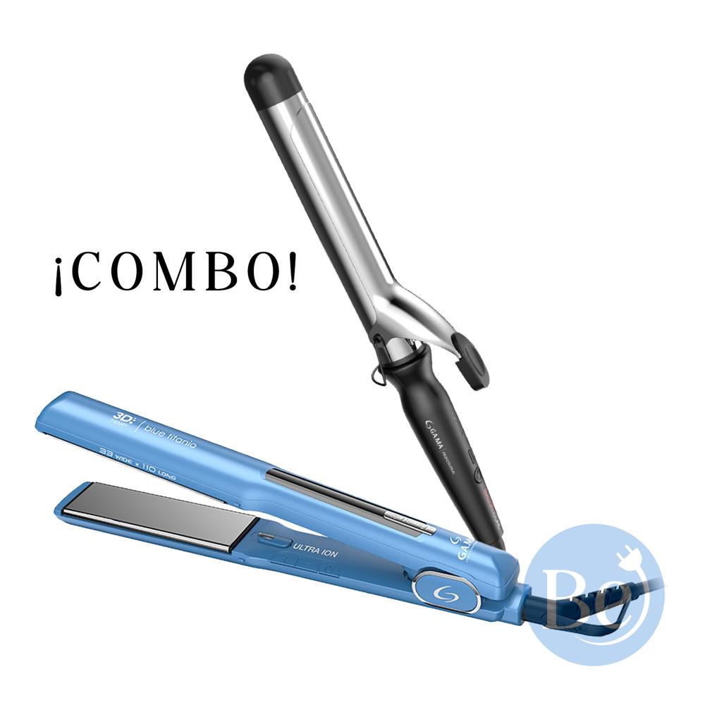 Combo Gama Alisadora Starlight BECHS0000002439 y Rizador SalonCurl 32mm