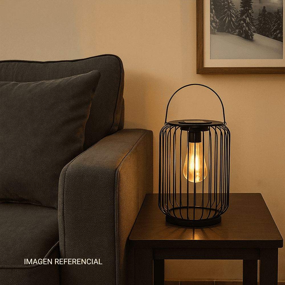 Lámpara de Mesa Urbano Acero/Plástico Orange Negro