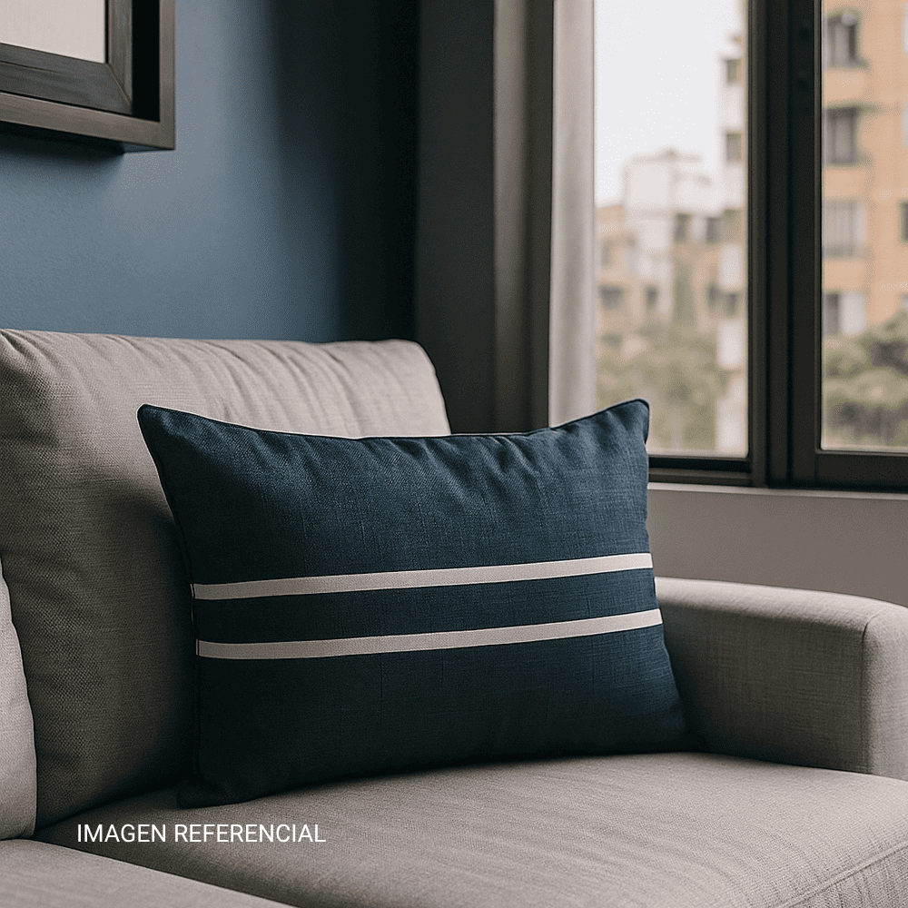 Cojín de Lino Diseño 3 - 50x30cm Urbano Orange