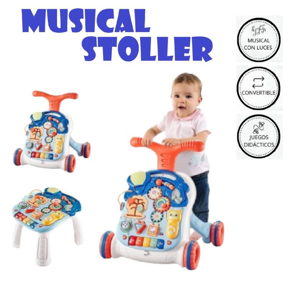 Caminador Convertible Musical Stoller 2en1-Naranja