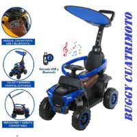 Bugui Tractor Bluetooh Luces y Musical con toldo -Azul