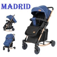 Coche Mecedor Madrid Mango Automatico -Azul