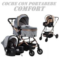 Coche Moises Comfort 4 en 1 con porta bebe Amortiguacion -Gr