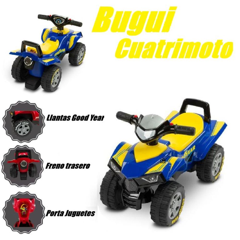 Bugui Cuatrimoto Musical Timon Direccionable -Amarillo