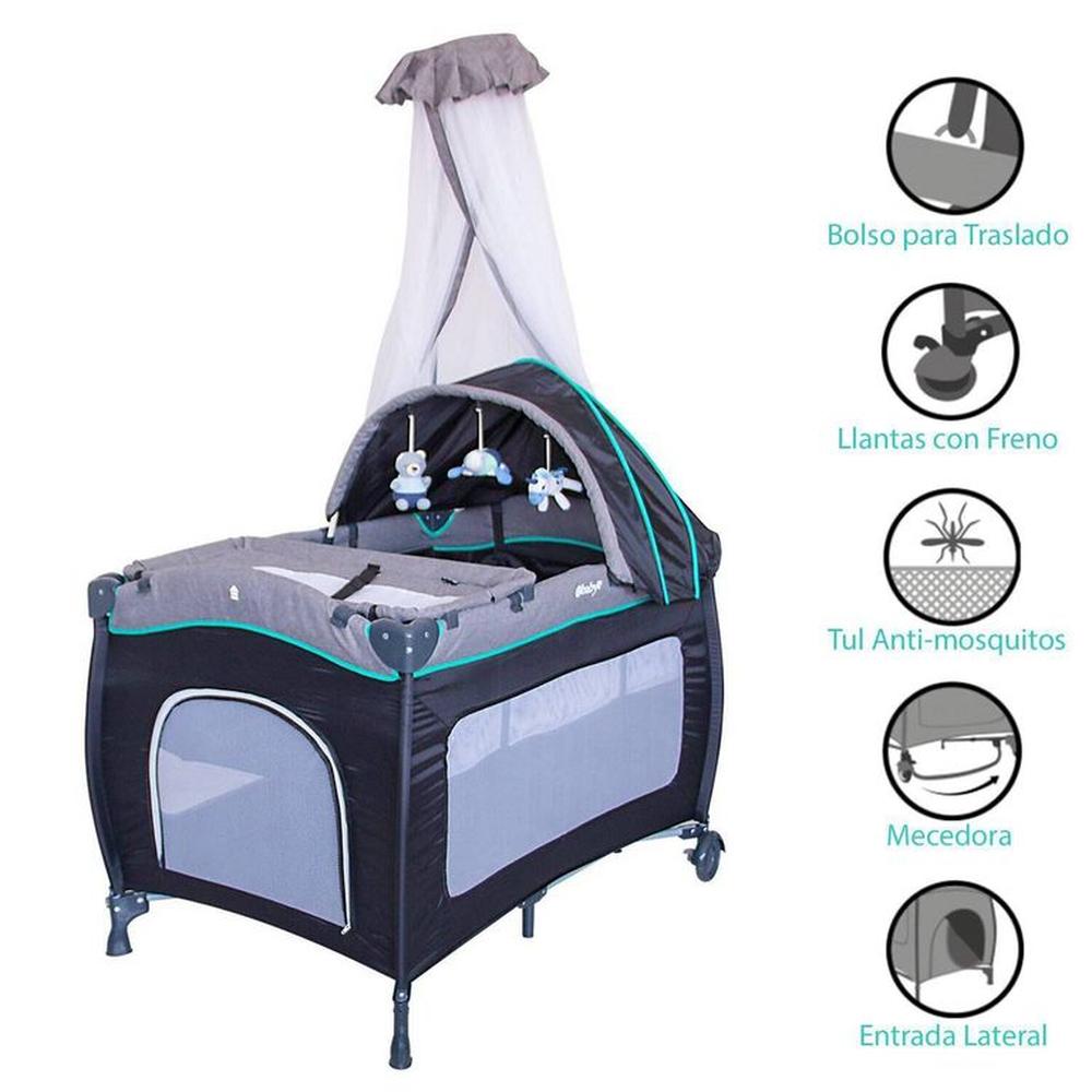 Cuna corral mecedora