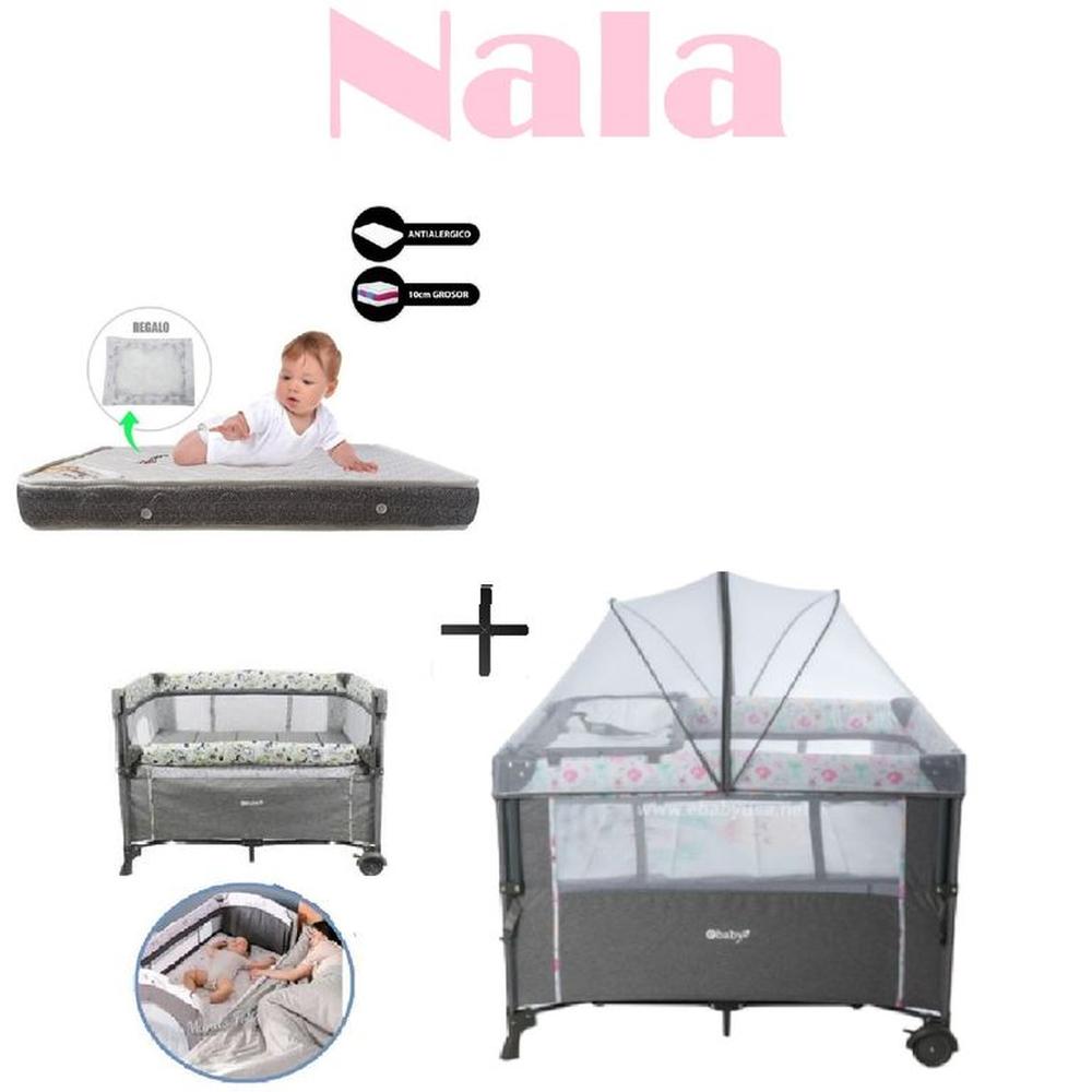 Cuna Corral Nala -Colchon P-Rosa