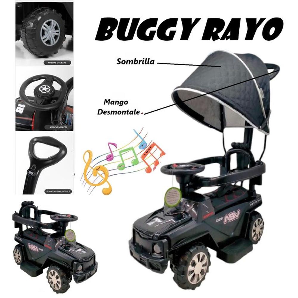 Buggie Rayo Guiador Musical 3 en 1 con Luces Desmontable-NG