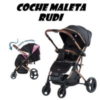 Novedoso Coche Maleta Rudi Ebaby -Negro