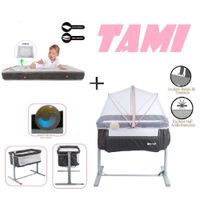 Ebaby Cuna Colecho Tami EB756-Colchon P-Rosa