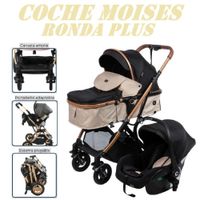 Coche Moises Con Portabebe Ronda Plus -Beige