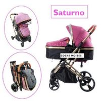 Coche Moises Saturno Coche Moises  -Rosado