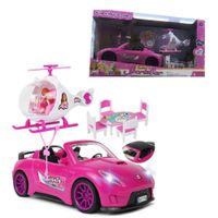 Coche convertible con Helicoptero con luces y sonido