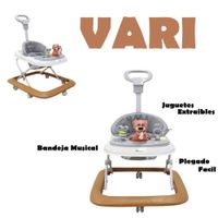 Andador Musical Para Bebe Didactico Vari-Marron