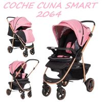 Coche Cuna Mango Reversible Smart2064 - Rosado