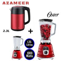 Combo Licuadora Oster Clasica 3V BLST4126R - Hervidor 2-3LR