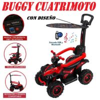 Cuatrimoto Terra Musical y Luces Sombrilla con Diseño -Rojo