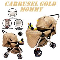 Coche de Paseo Bandeja Didactica Musical Gold Mommy -Beige